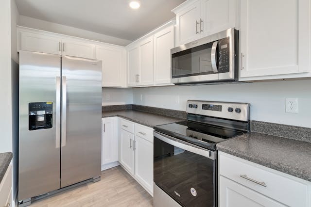 kitchen with stainless steel appliances